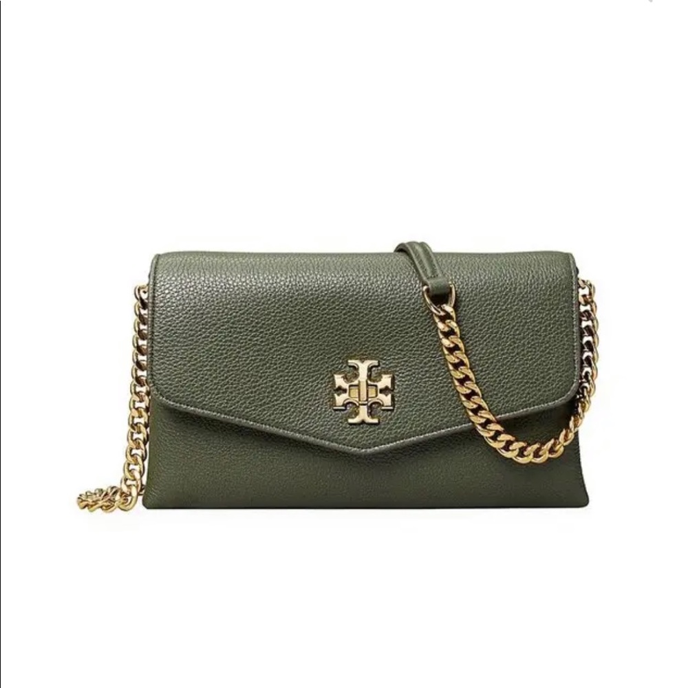 Tory Burch Kira Leather wallet on chain